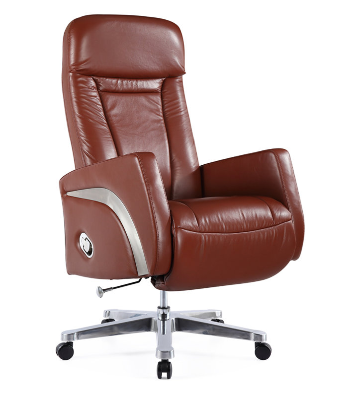 Latitude Run Felica Genuine Leather Executive Chair Wayfair